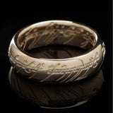 WETA - The Lord of the Rings Trilogy - The One Ring (with runes) - 10K Solid Gold Size 11
