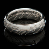 WETA - The Lord of the Rings Trilogy - The One Ring (with runes) - Sterling Silver Size 7
