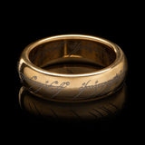 WETA - The Lord of the Rings Trilogy - The One Ring (with runes) - Gold Plated Tungsten 9