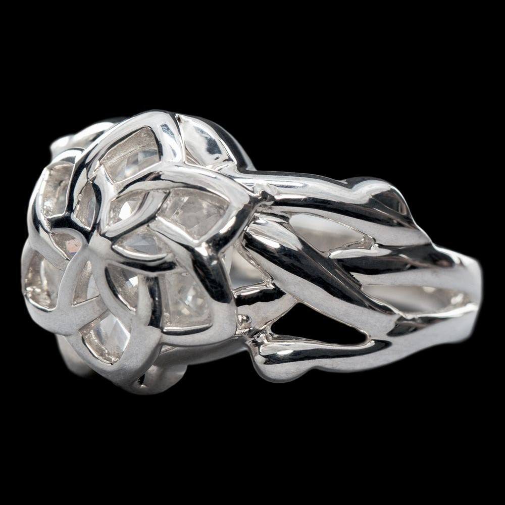 WETA - The Lord of the Rings Trilogy - The Ring of Galadriel - Sterling Silver Size 9.25