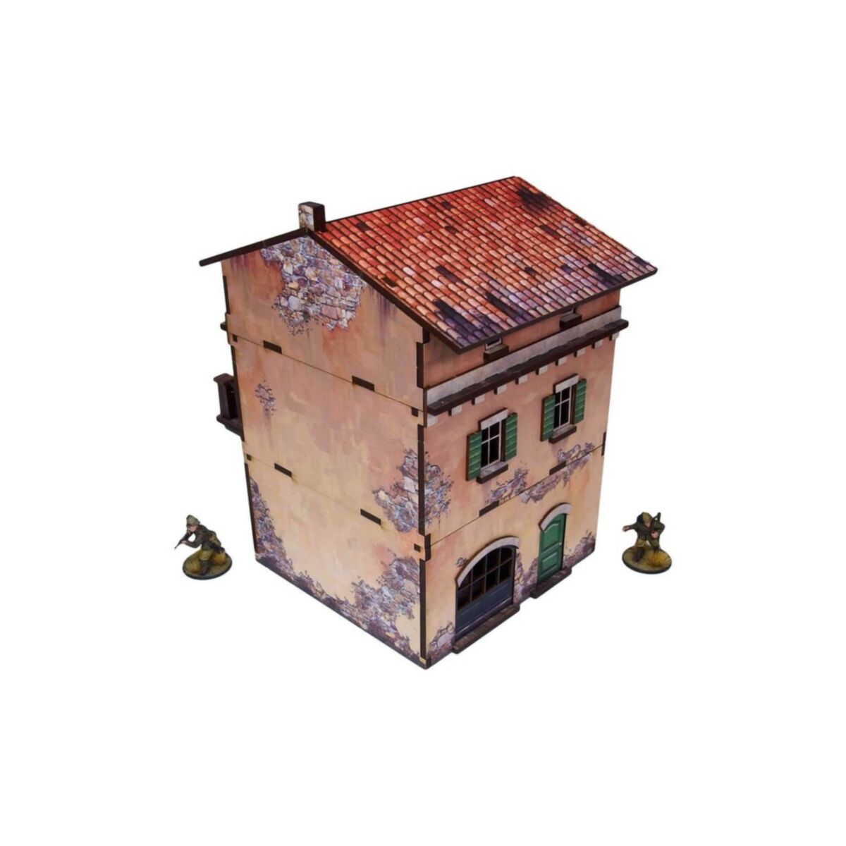 Micro Arts Studio - WW2 Italy Balcony House (1) PREPAINTED [28mm/1:56] - Pre-Order