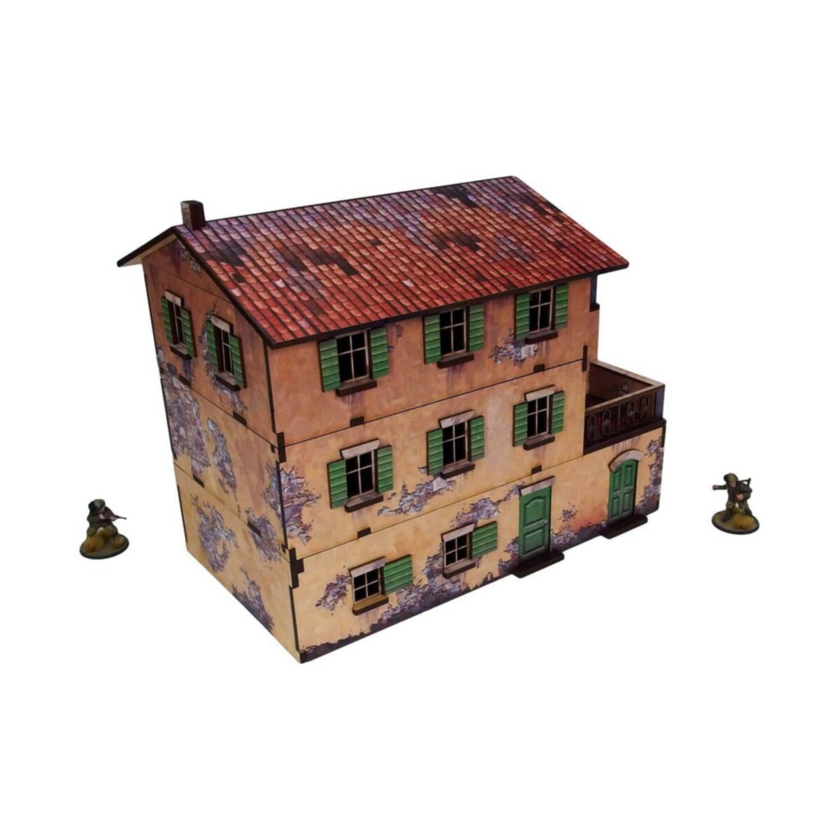 Micro Arts Studio - WW2 Italy Large House (1) PREPAINTED [28mm/1:56] - Pre-Order