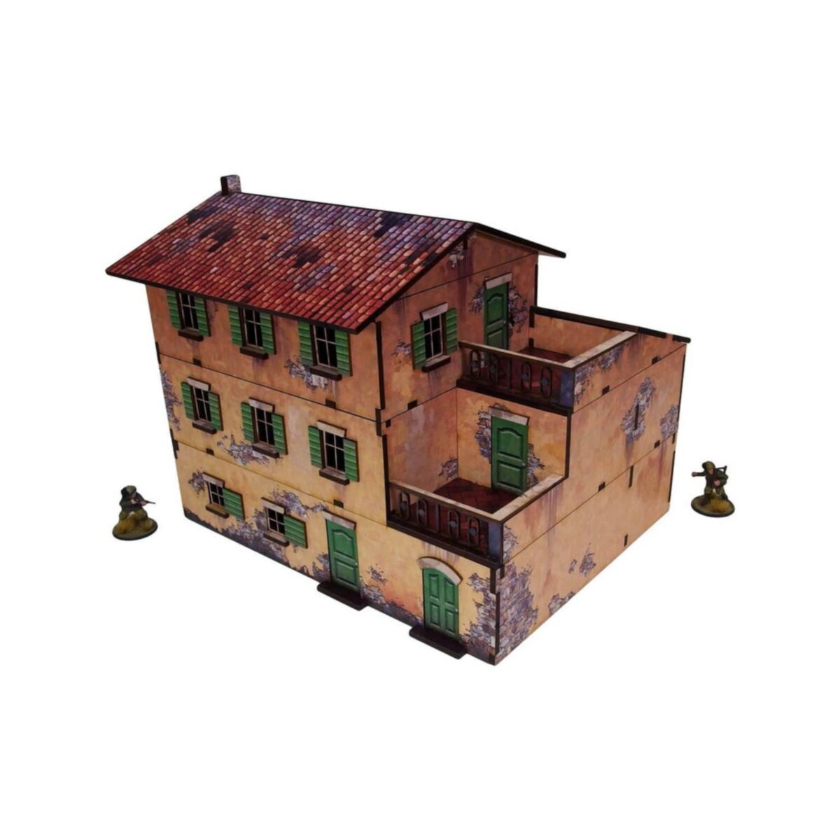 Micro Arts Studio - WW2 Italy Large House (1) PREPAINTED [28mm/1:56] - Pre-Order