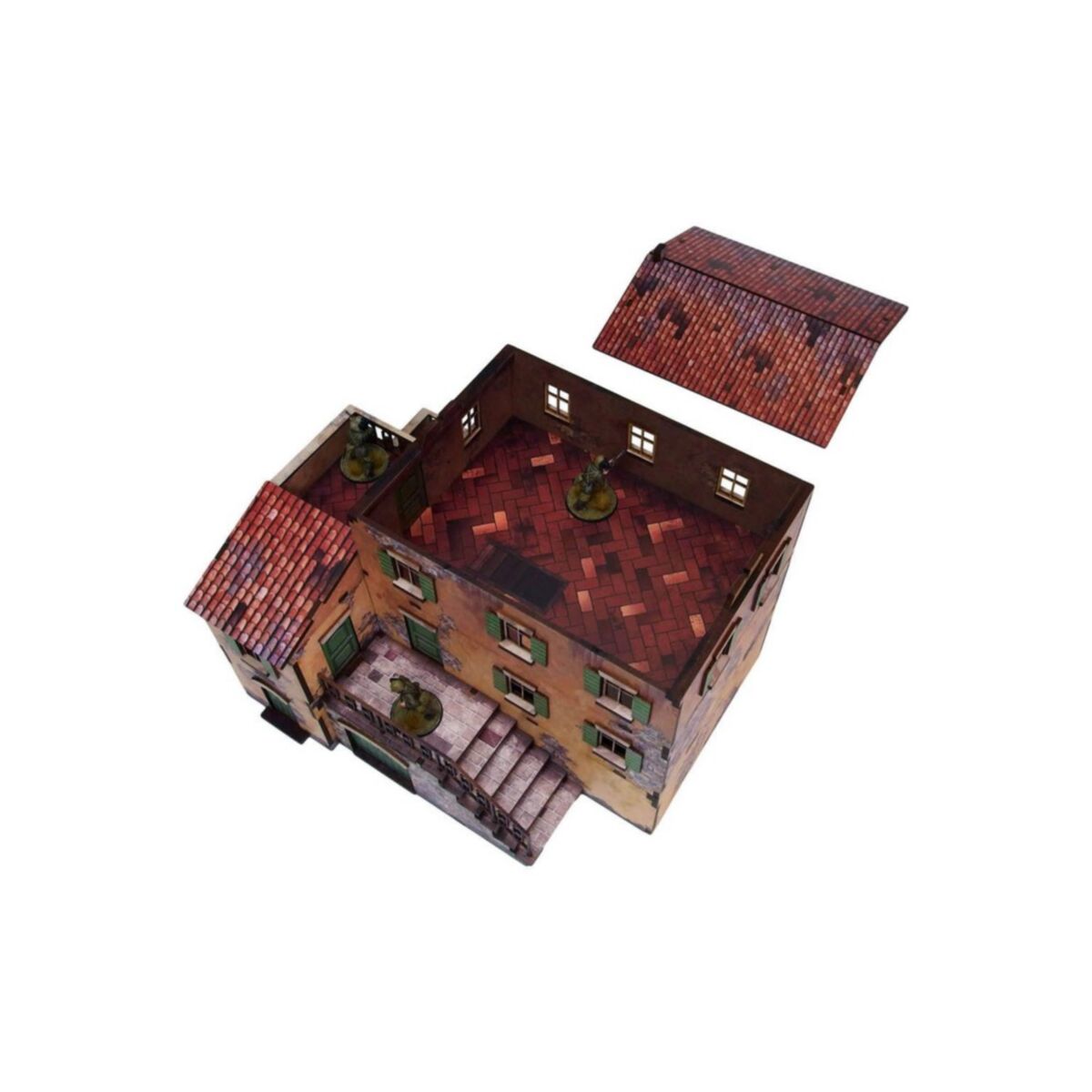 Micro Arts Studio - WW2 Italy Large House (1) PREPAINTED [28mm/1:56] - Pre-Order