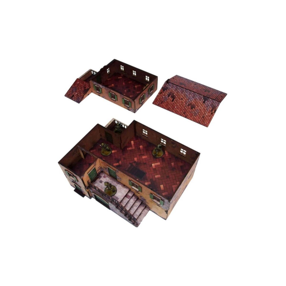 Micro Arts Studio - WW2 Italy Large House (1) PREPAINTED [28mm/1:56] - Pre-Order