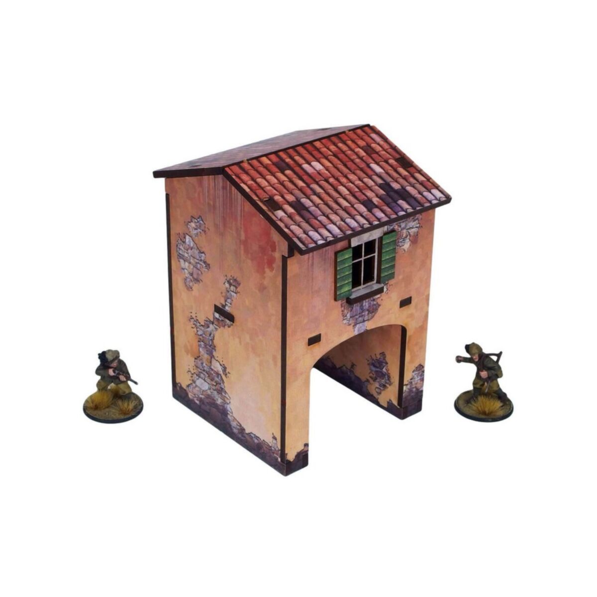 Micro Arts Studio - WW2 Italy Gate House (1) PREPAINTED [28mm/1:56] - Pre-Order