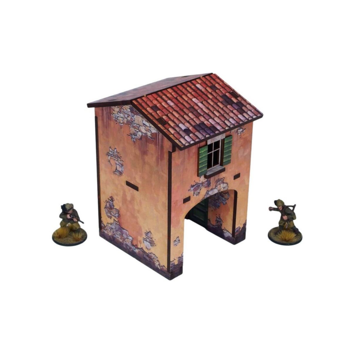 Micro Arts Studio - WW2 Italy Gate House (1) PREPAINTED [28mm/1:56] - Pre-Order