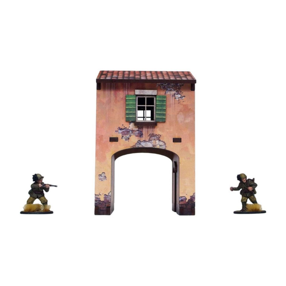 Micro Arts Studio - WW2 Italy Gate House (1) PREPAINTED [28mm/1:56] - Pre-Order