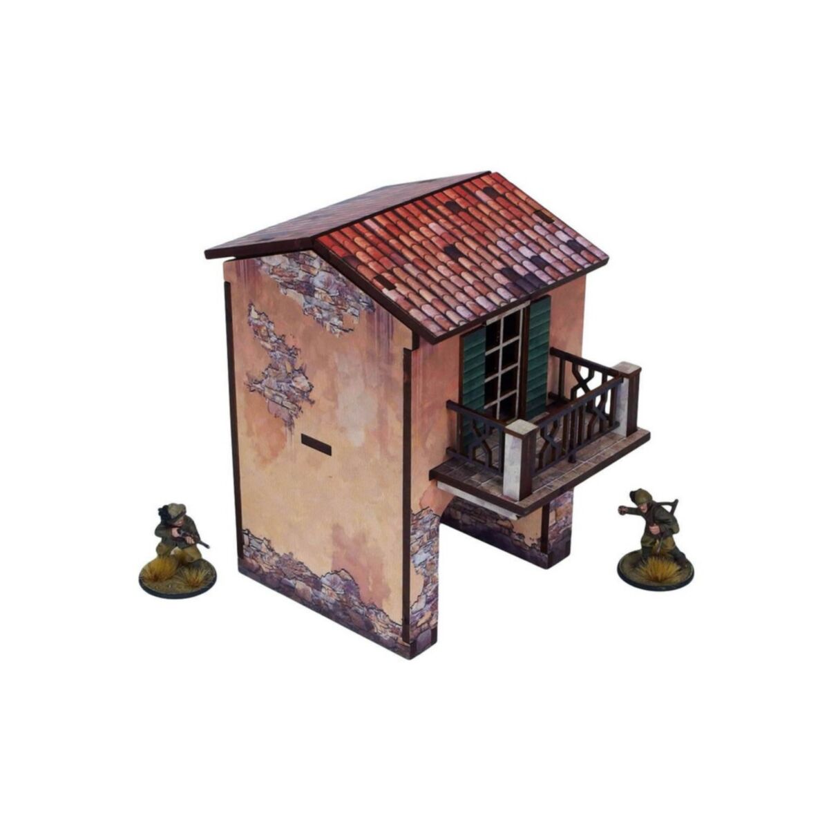 Micro Arts Studio - WW2 Italy Gate Balcony (1) PREPAINTED [28mm/1:56] - Pre-Order