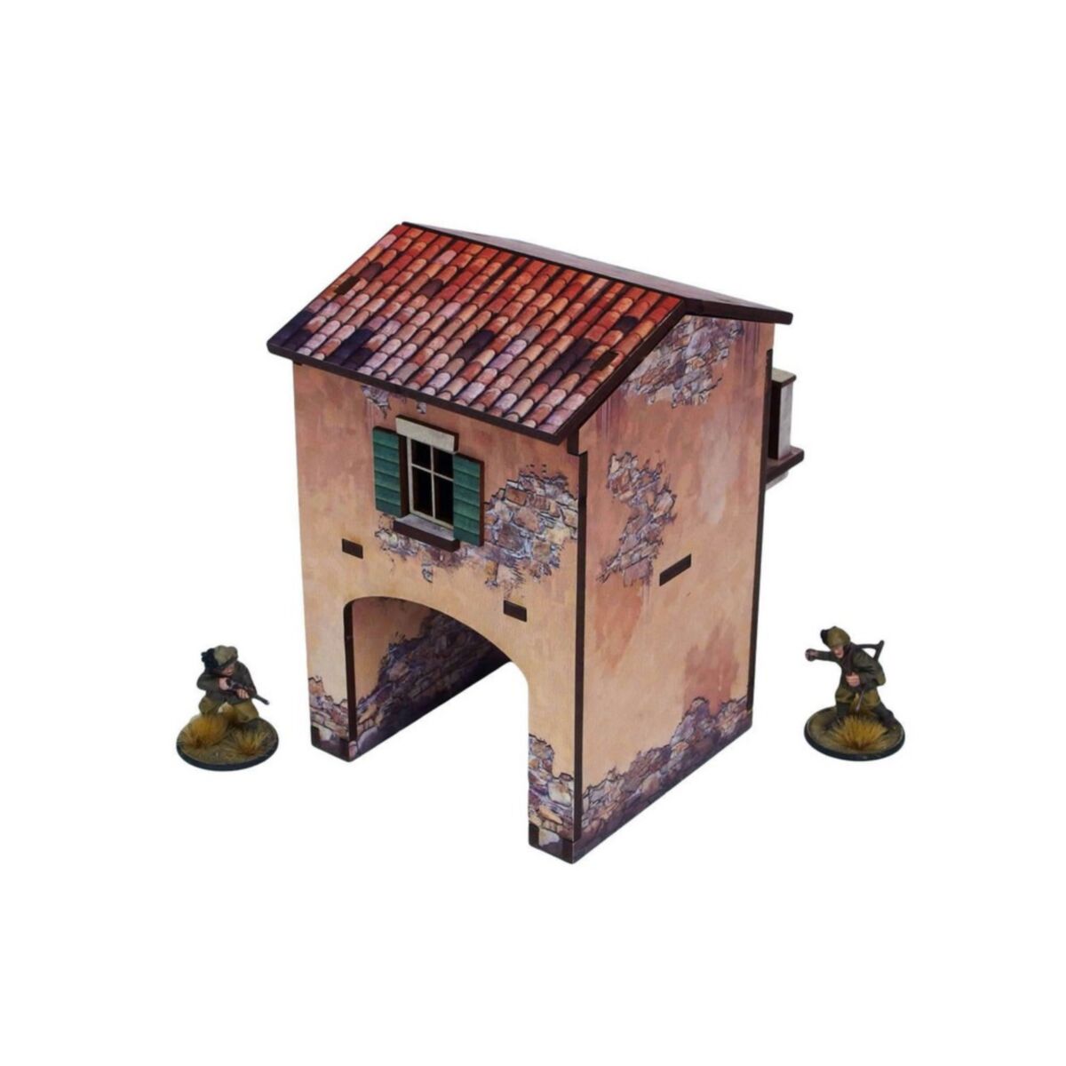 Micro Arts Studio - WW2 Italy Gate Balcony (1) PREPAINTED [28mm/1:56] - Pre-Order