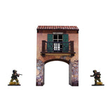 Micro Arts Studio - WW2 Italy Gate Balcony (1) PREPAINTED [28mm/1:56] - Pre-Order