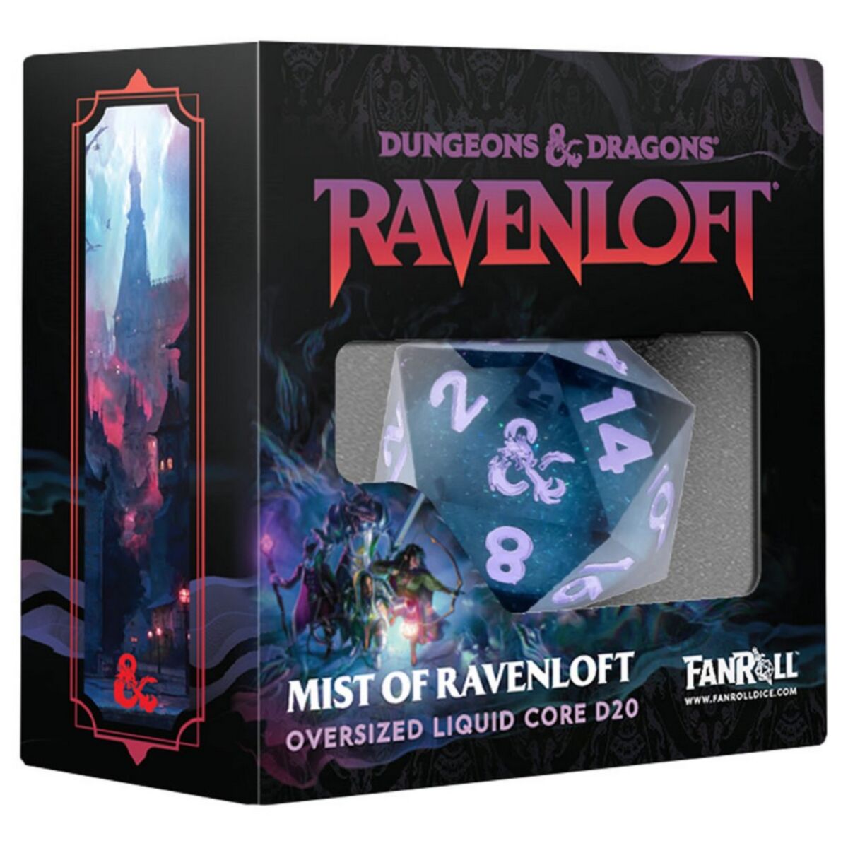 Fanroll: D&D Ravenloft D&D Mists of Ravenloft Oversized Liquid Core d20 - Pre-Order