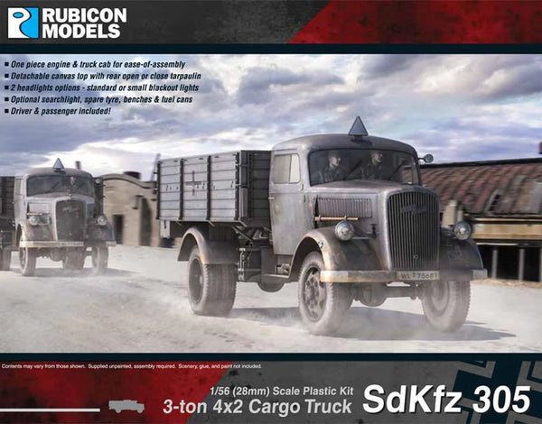 Rubicon Models - SdKfz 305 3-ton 4x2 Cargo Truck (Opel Blitz)