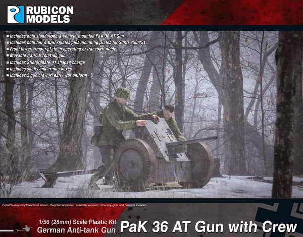 Rubicon Models - German Pak 36 Anti Tank Gun + Crew