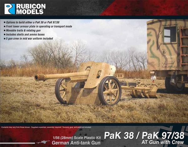Rubicon Models - German Pak 38/PaK 97/38 Anti Tank Gun + Crew