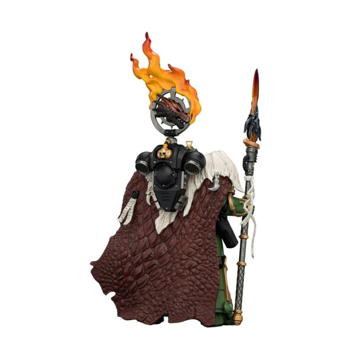 Warhammer Collectibles: 1/18 Scale Salamanders Vulkan He'stan the Forgefather with the SpearVulkan - Pre-Order