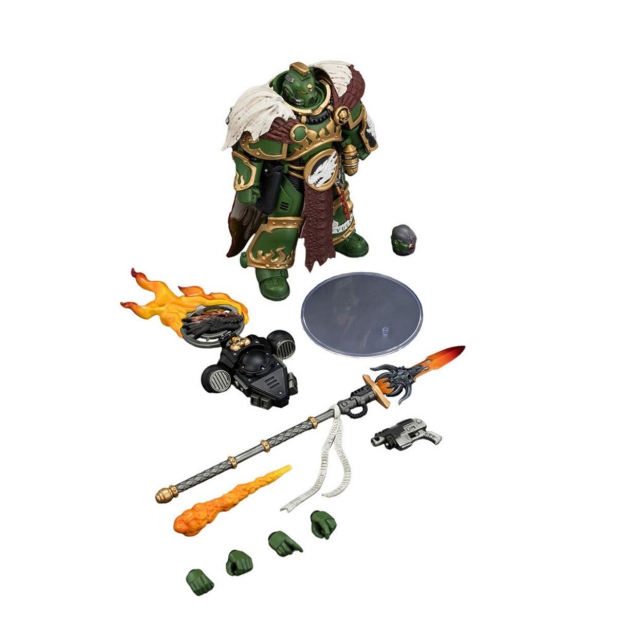 Warhammer Collectibles: 1/18 Scale Salamanders Vulkan He'stan the Forgefather with the SpearVulkan - Pre-Order