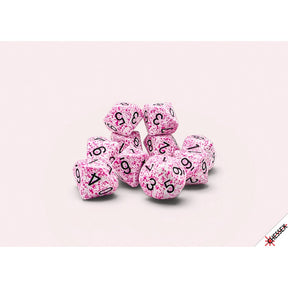 CHX 25154 Speckled Pink Set of Ten d10s