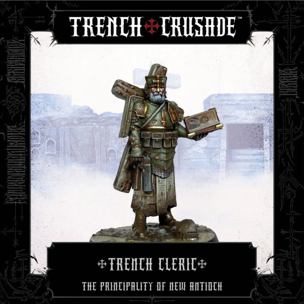 Trench Crusade By Pluto Minis - Trench Cleric (Book - Pistol) - Pre-Order