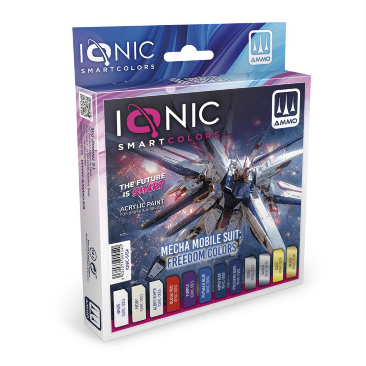 IONIC SMART - Mecha Mobile Suit - Freedom colors Paint Set - Pre-Order