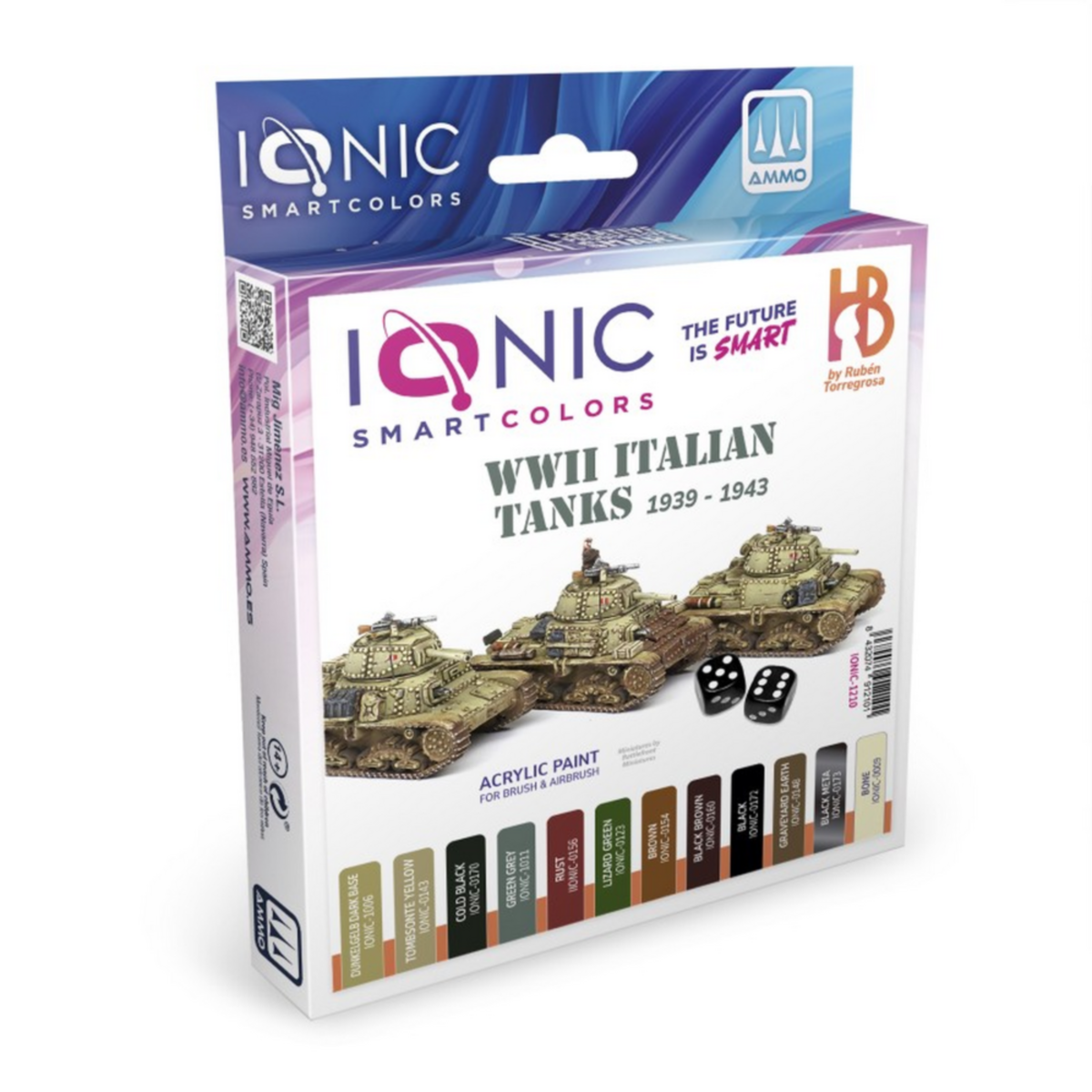 IONIC SMART - WWII Italian Armored Tanks 1939-1943 Paint Set - Pre-Order