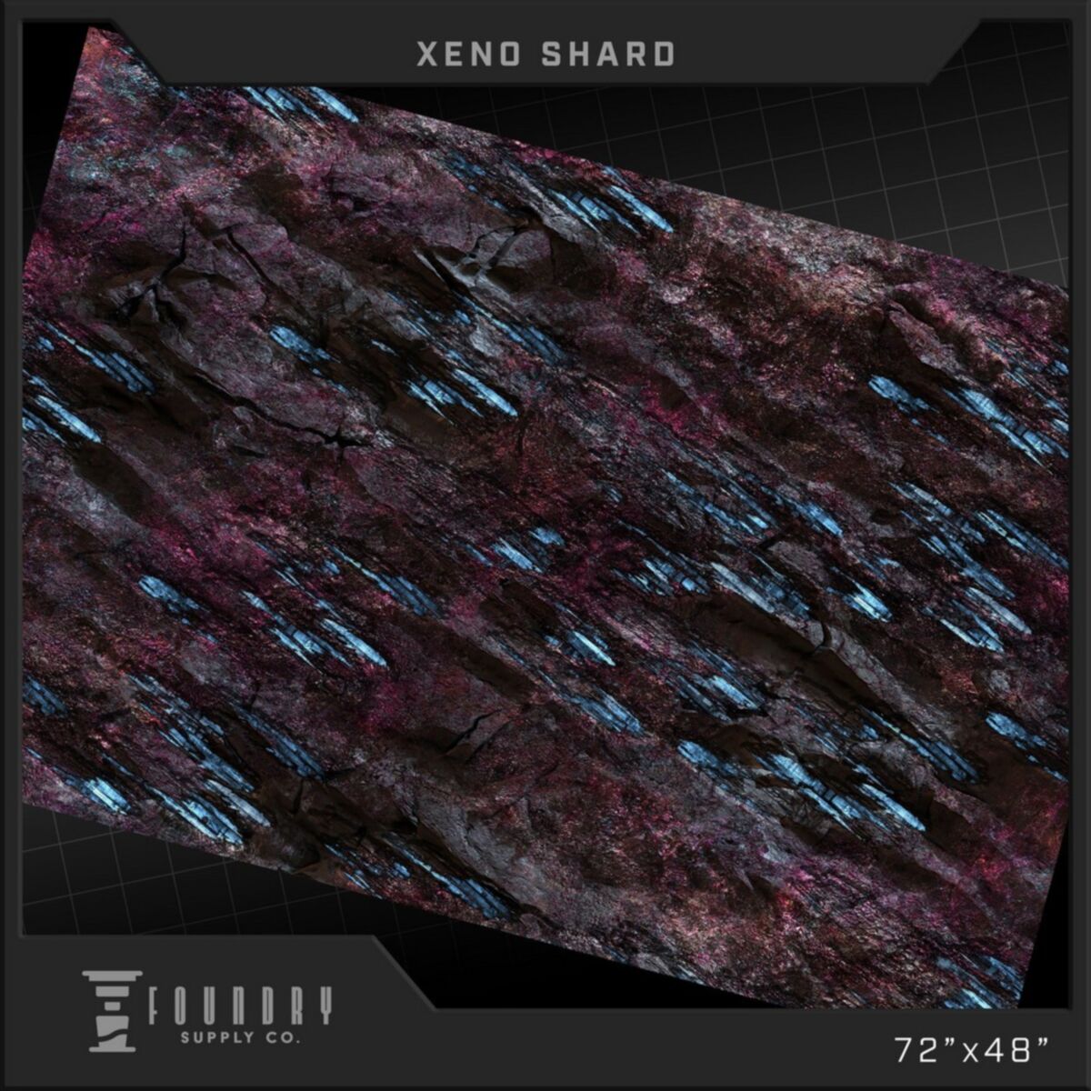 Foundry Supply - BattleMat - Xeno Shard (48""x72"") - Pre-Order