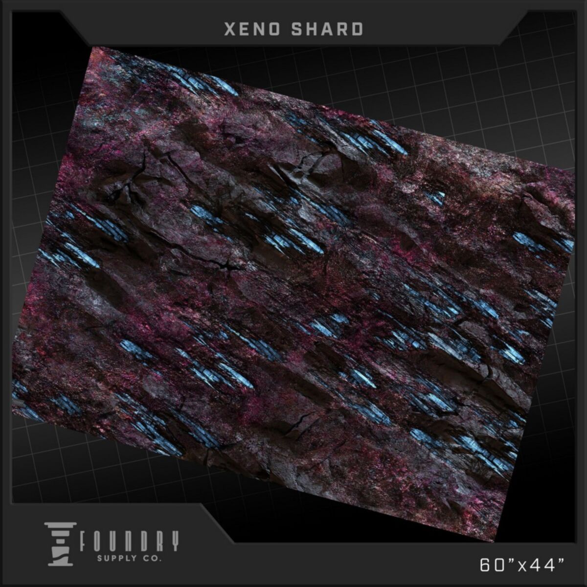 Foundry Supply - BattleMat - Xeno Shard (44""x60"") - Pre-Order