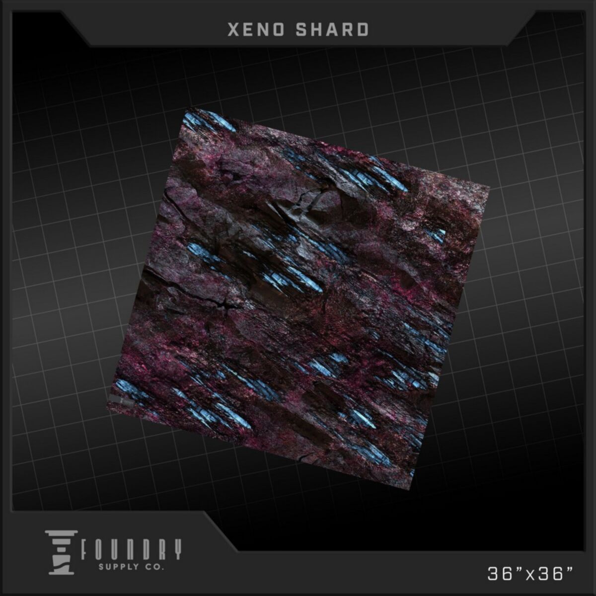 Foundry Supply - BattleMat - Xeno Shard (36""x36"") - Pre-Order