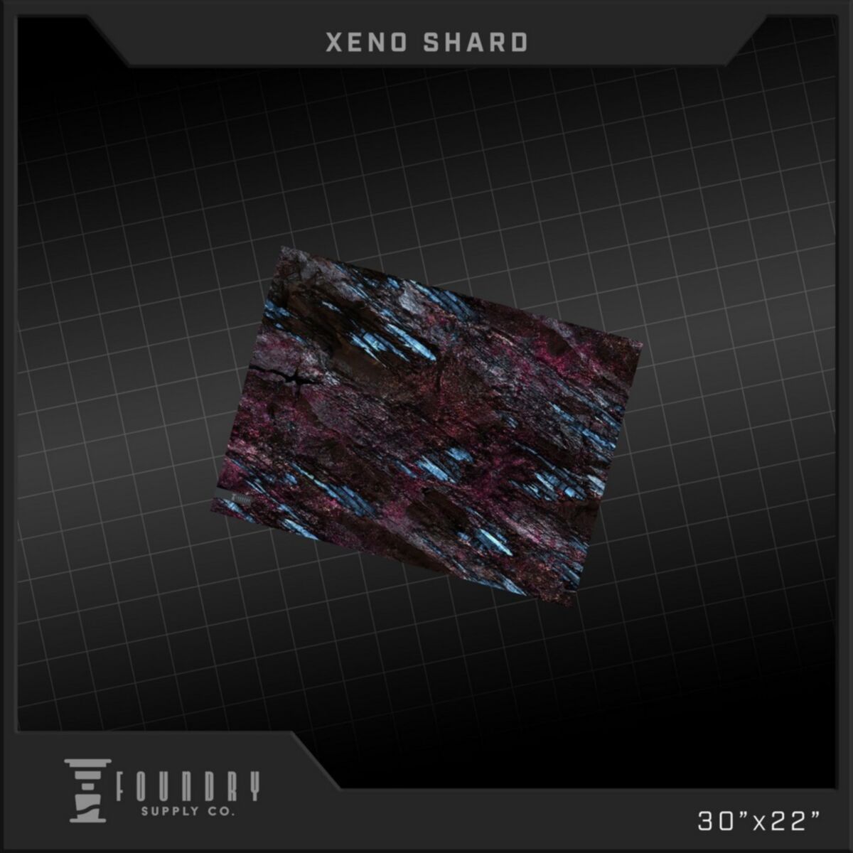 Foundry Supply - BattleMat - Xeno Shard (22""x30"") - Pre-Order