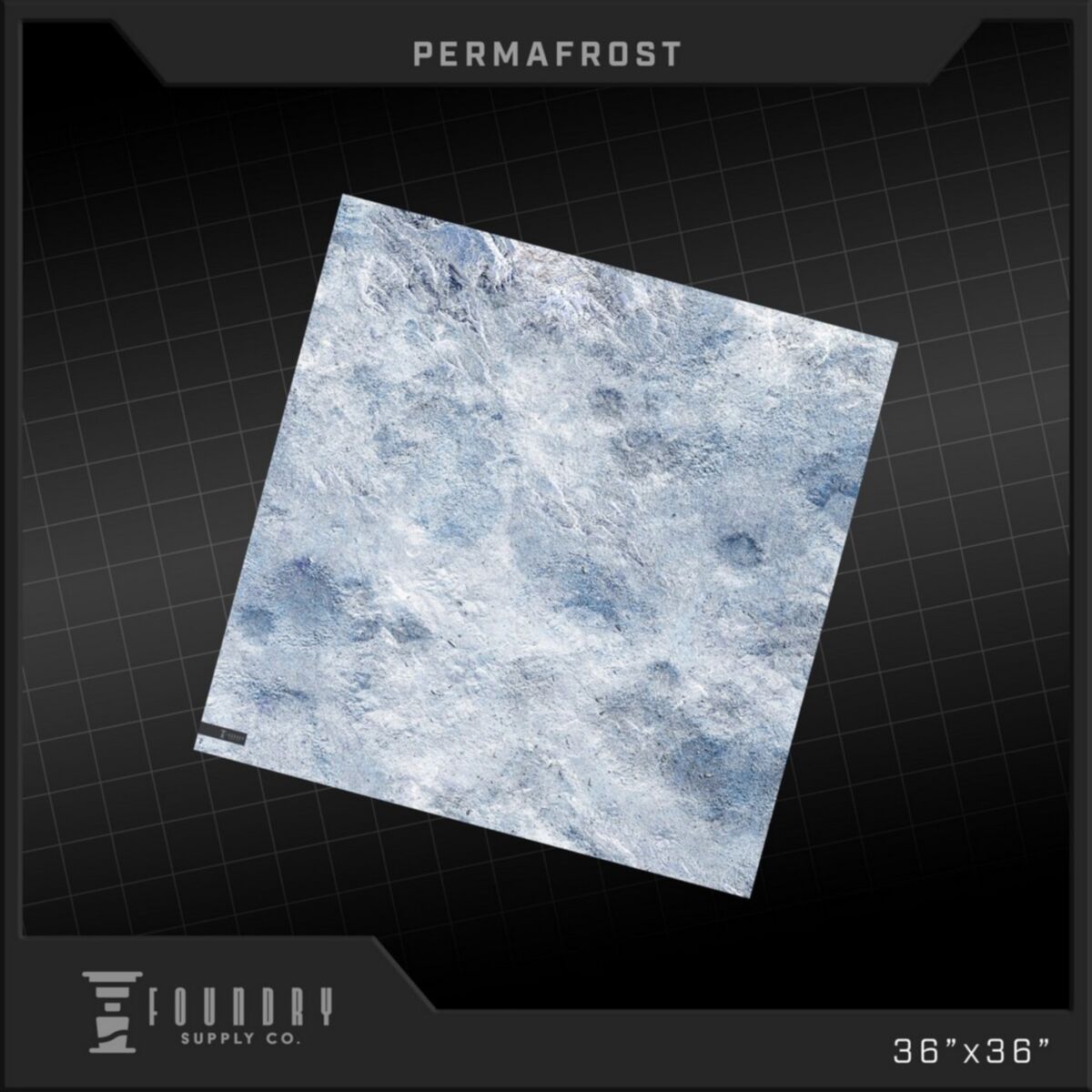 Foundry Supply - BattleMat - Permafrost (36""x36"") - Pre-Order