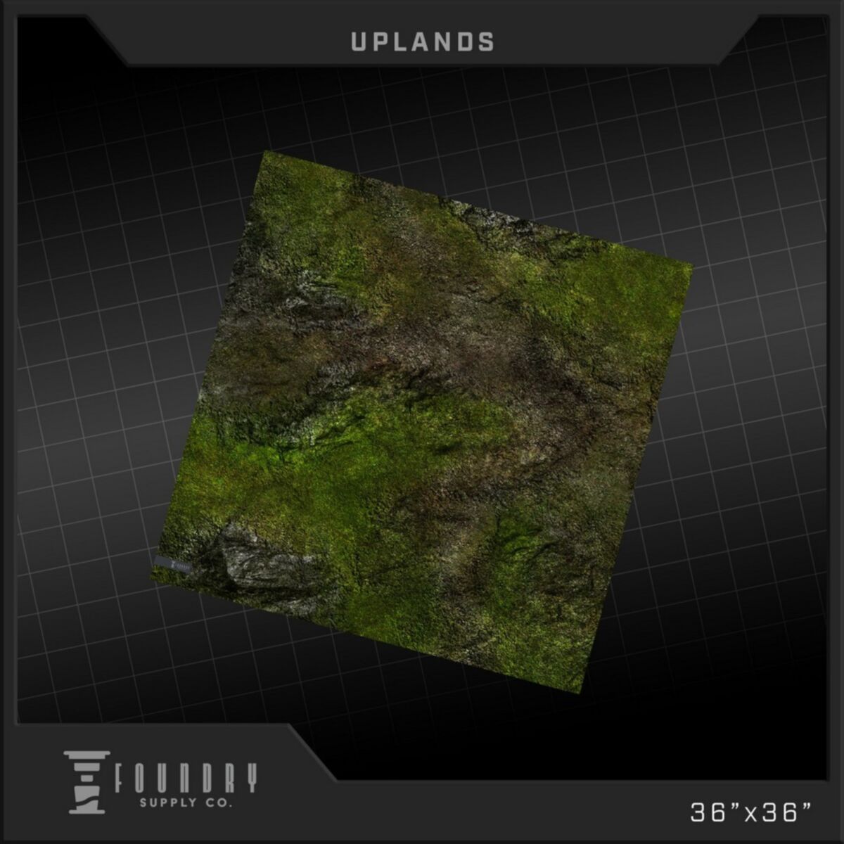 Foundry Supply - BattleMat - Uplands (36""x36"") - Pre-Order