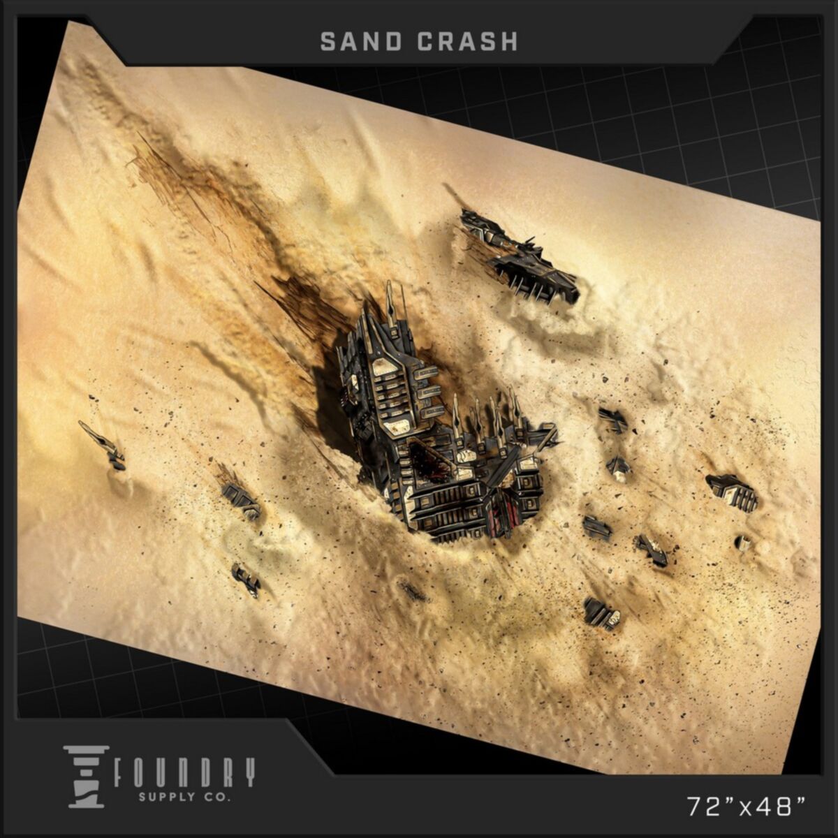 Foundry Supply - BattleMat - Sand Crash (48""x72"") - Pre-Order