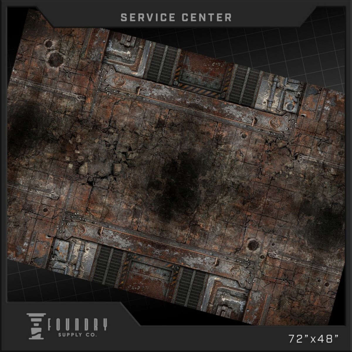 Foundry Supply - BattleMat - Service Center (48""x72"") - Pre-Order
