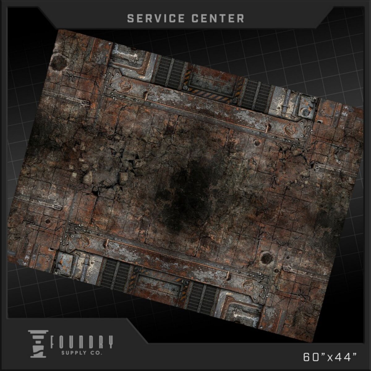 Foundry Supply - BattleMat - Service Center (44""x60"") - Pre-Order