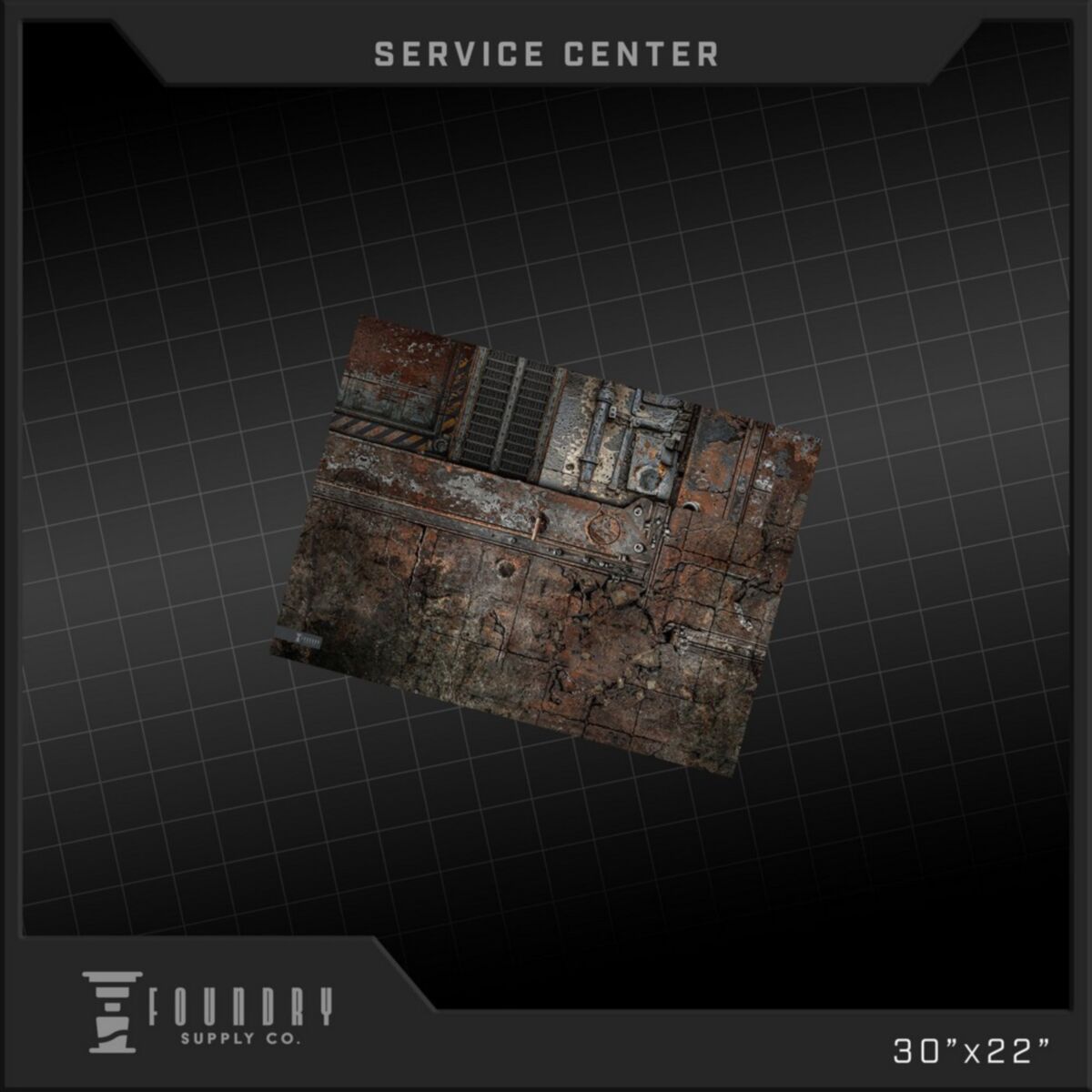Foundry Supply - BattleMat - Service Center (22""x30"") - Pre-Order