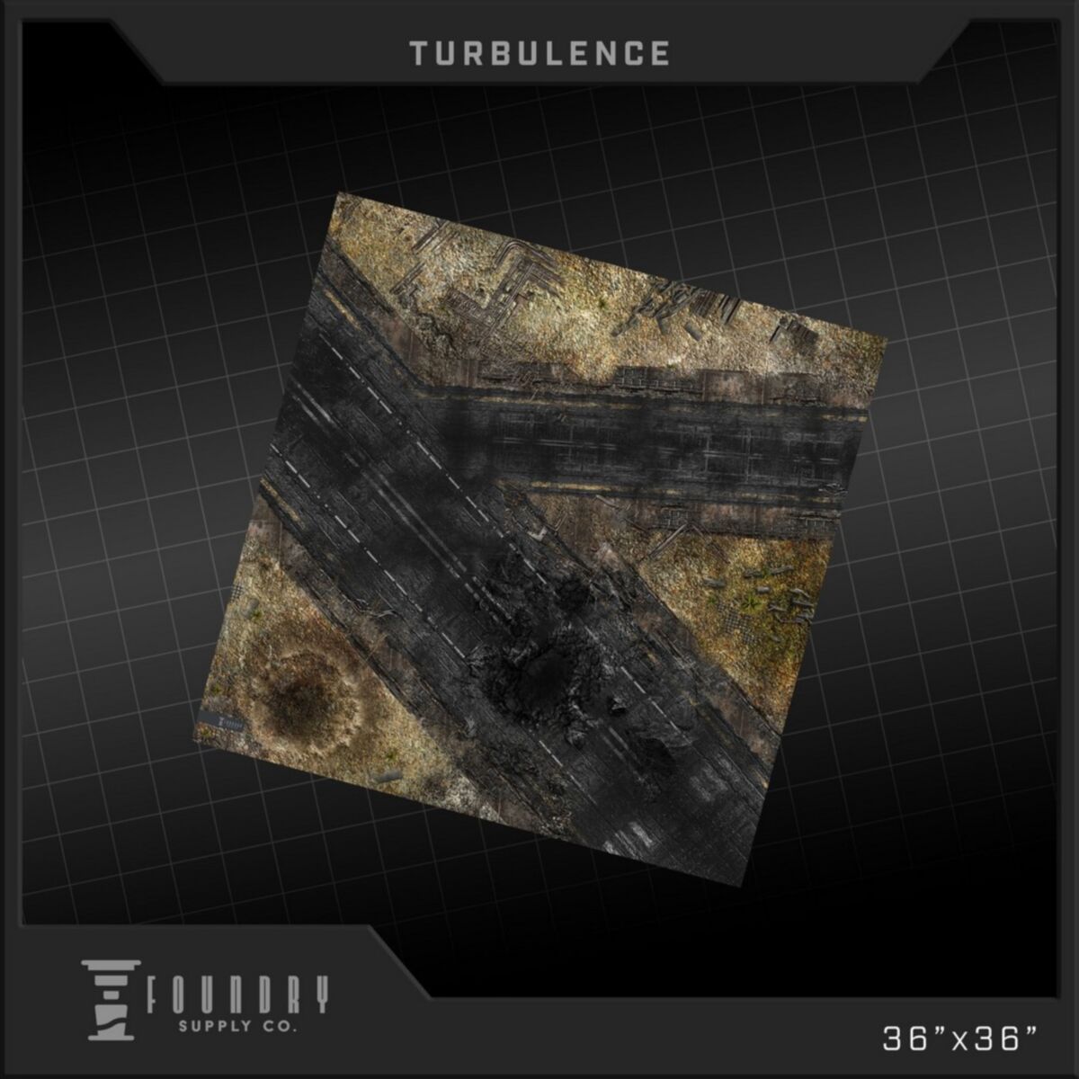 Foundry Supply - BattleMat - Turbulence (36""x36"") - Pre-Order