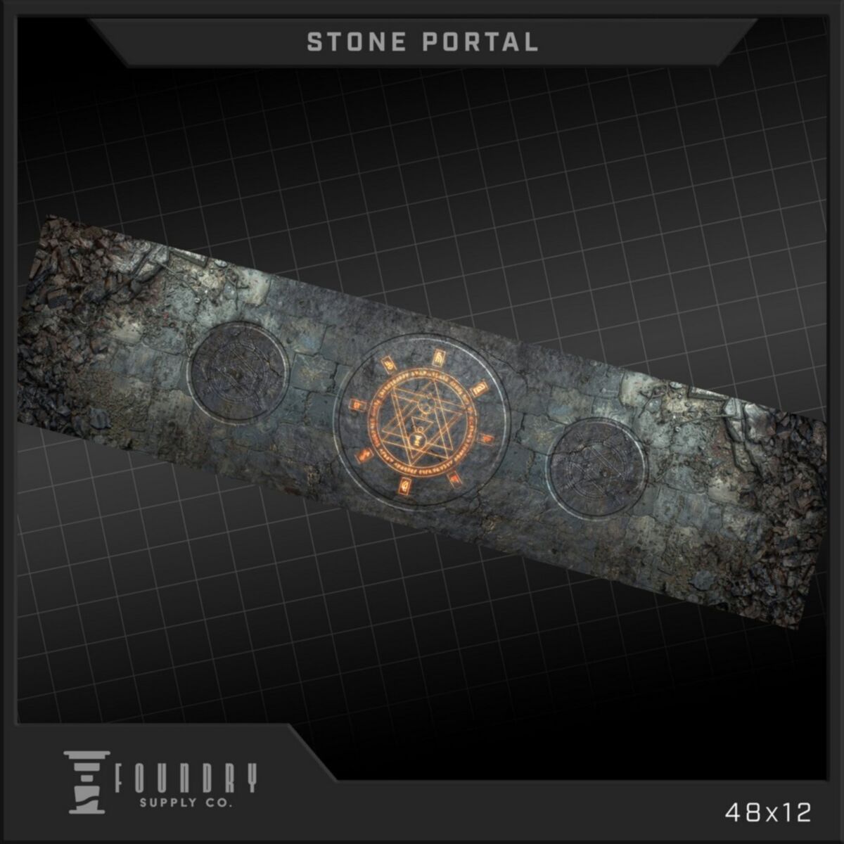 Foundry Supply - Dropzone Overlay - Stone Portal (48""x12"") - Pre-Order