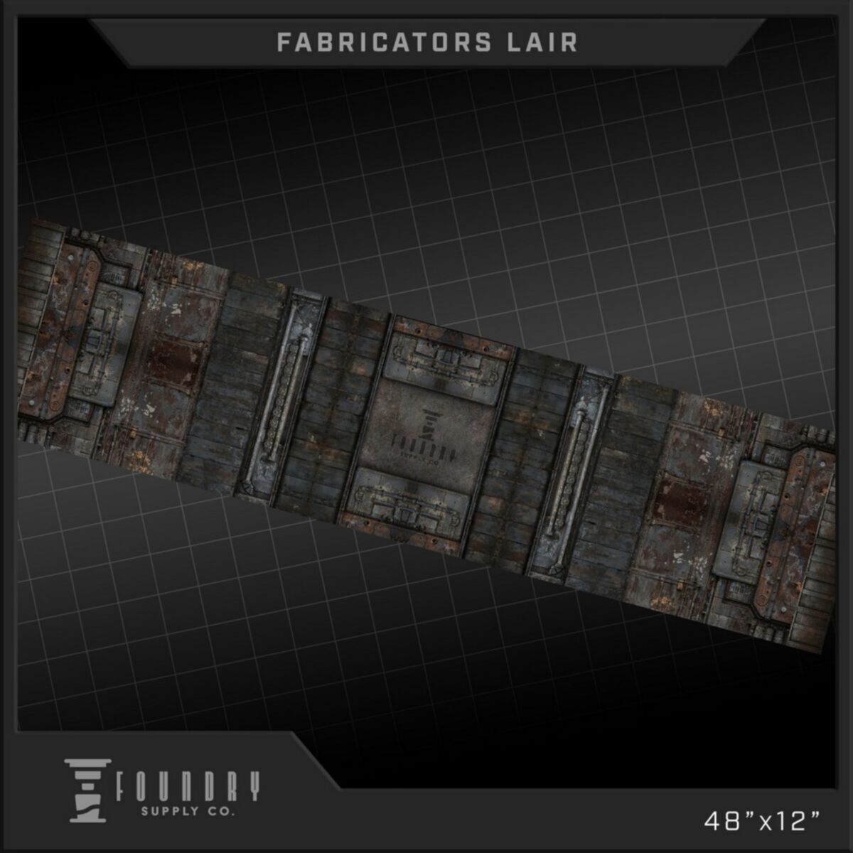 "Foundry Supply - Dropzone Overlay - Fabricators Lair (48""x12"")" - Pre-Order