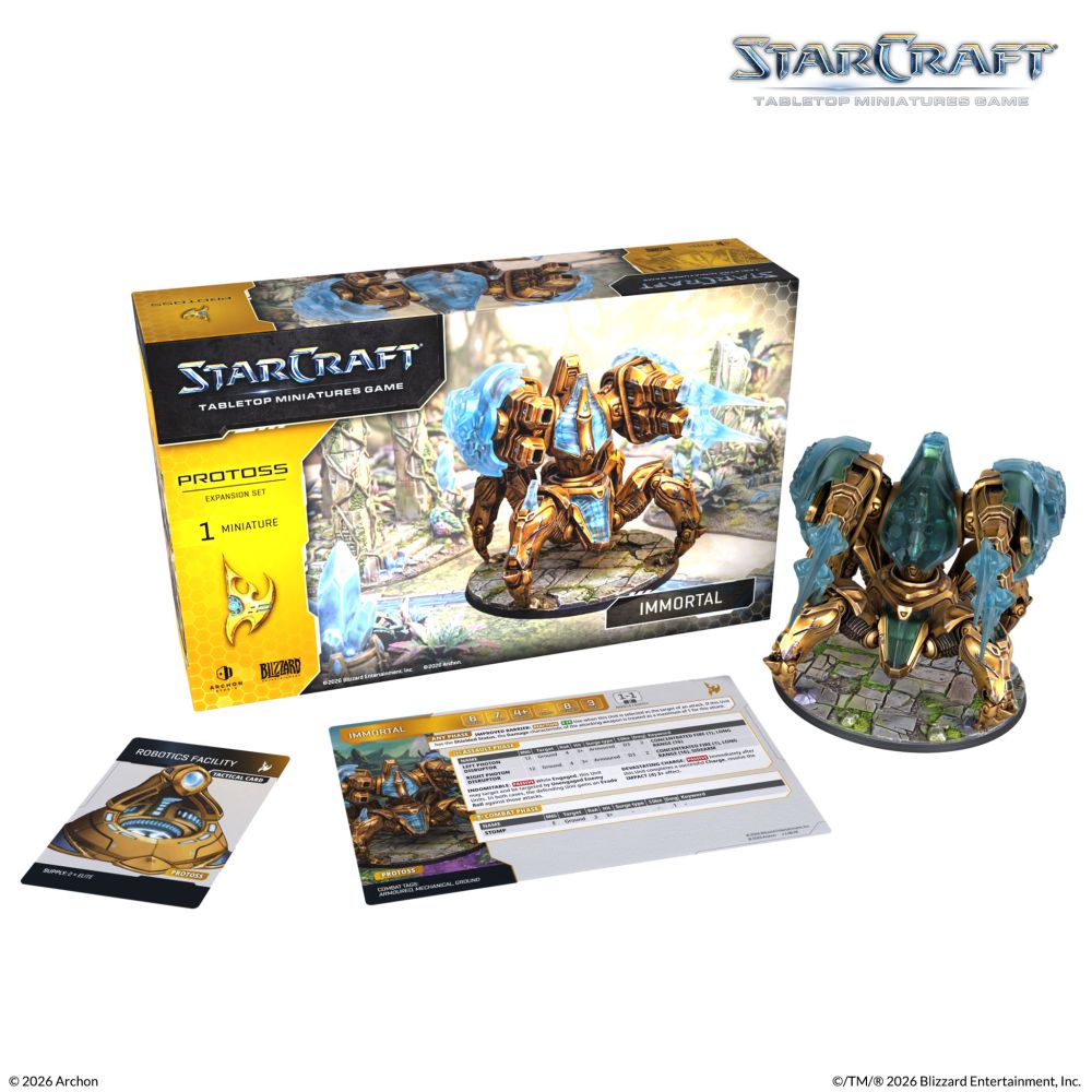 Starcraft Miniatures Games: Protoss - Immortal - Expansion Set - Pre-Order