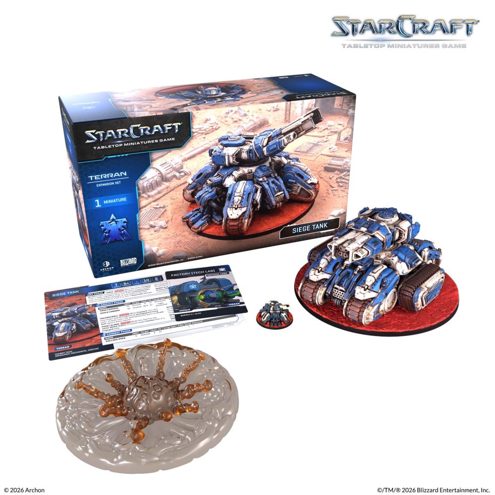 Starcraft Miniatures Games: Terran - Siege Tank - Expansion Set - Pre-Order
