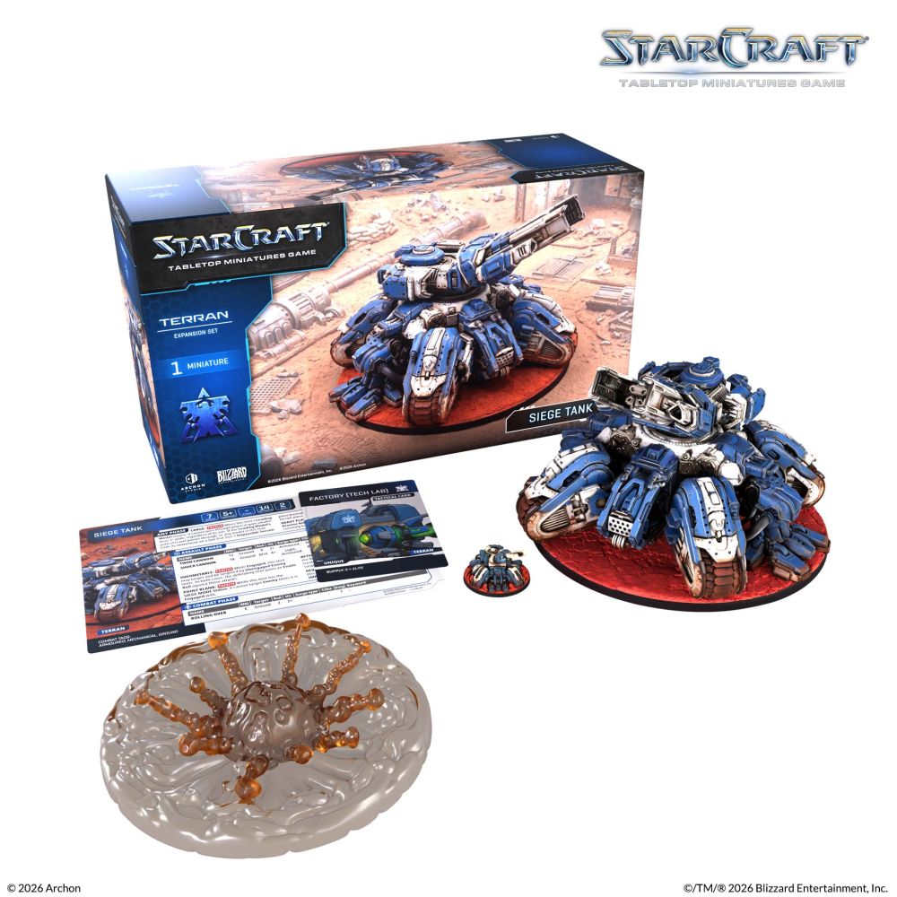 Starcraft Miniatures Games: Terran - Siege Tank - Expansion Set - Pre-Order
