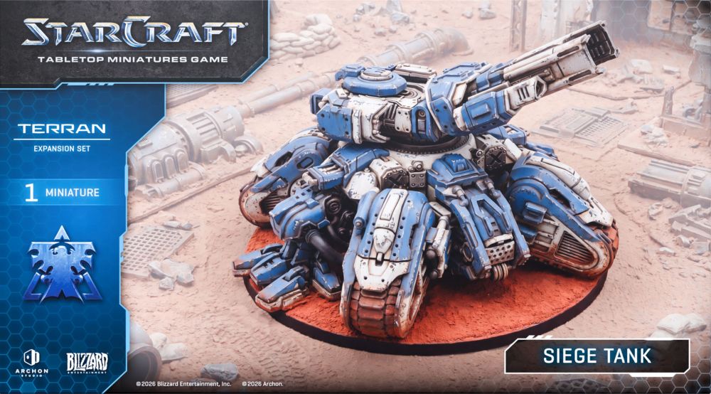 Starcraft Miniatures Games: Terran - Siege Tank - Expansion Set - Pre-Order