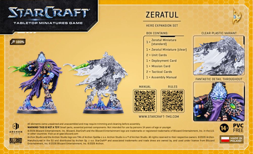 Starcraft Miniatures Games: Protoss - Zeratul - Hero Expansion Set - Pre-Order