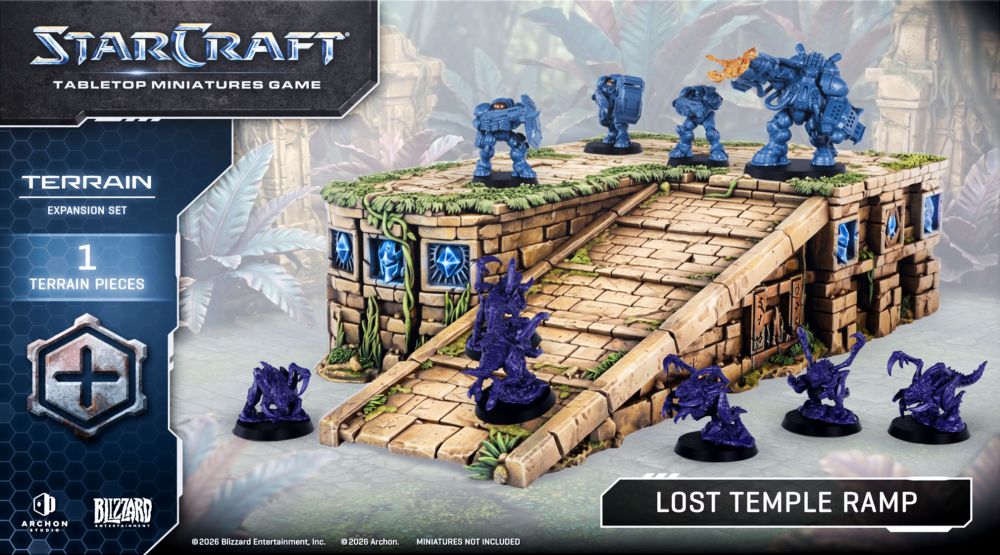 Starcraft Miniatures Games: Lost Temple Ramp - Terrain Expansion Set - Pre-Order