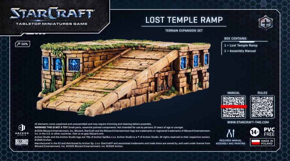Starcraft Miniatures Games: Lost Temple Ramp - Terrain Expansion Set - Pre-Order