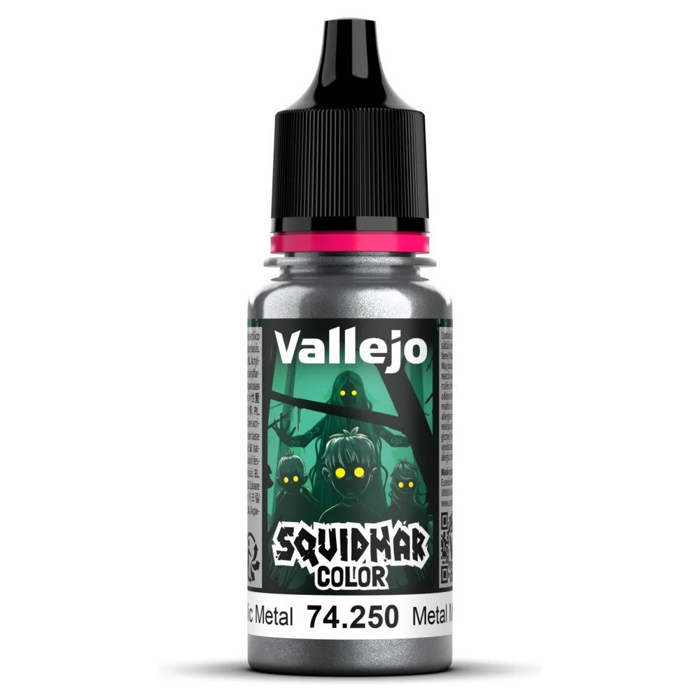 Vallejo - Squidmar Color 250 - Metallic Metal 18 ml - Pre-Order
