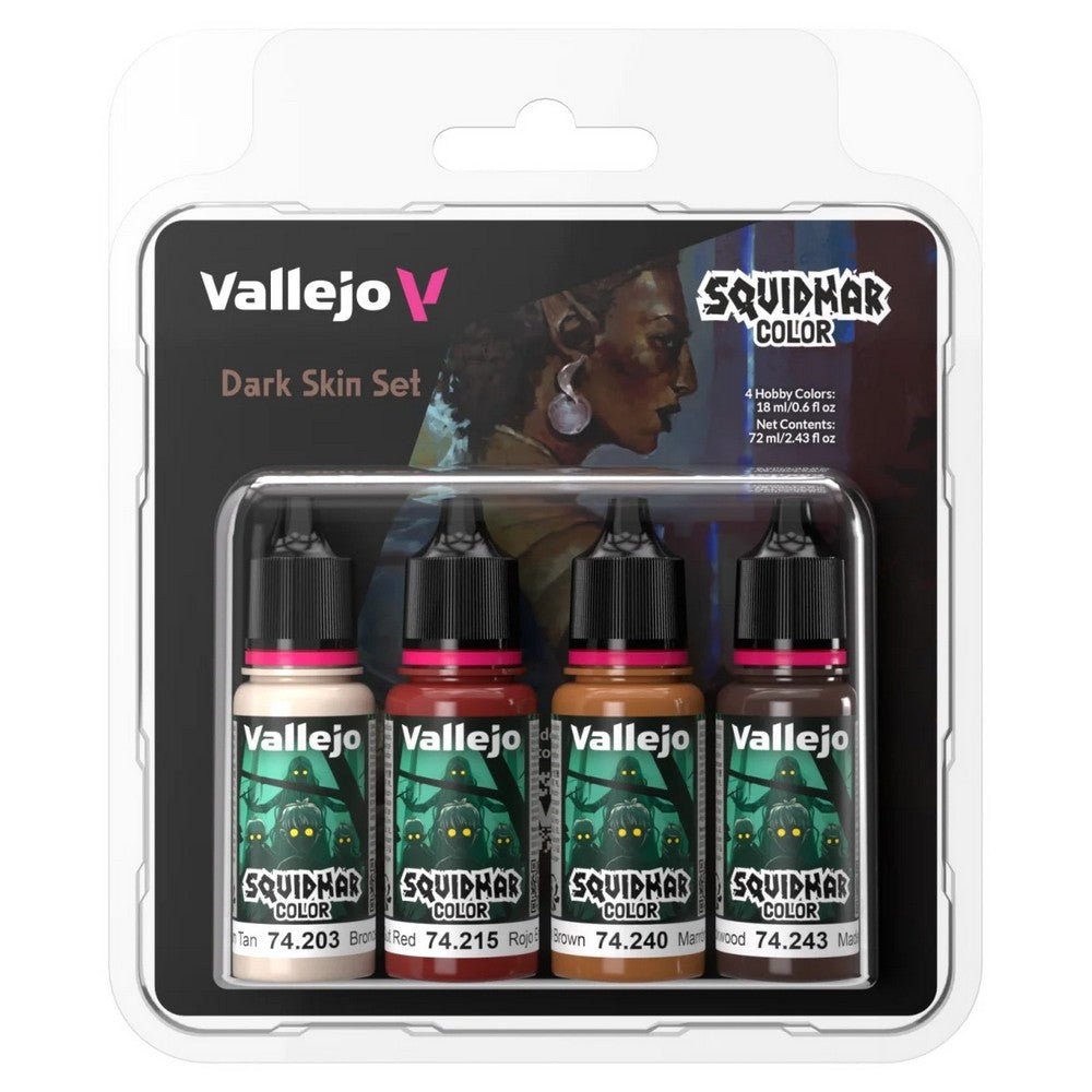Vallejo - Squidmar Color - Dark Skin set (4) - Pre-Order
