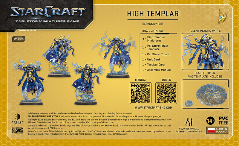 Starcraft Miniatures Games: Protoss - High Templar - Pre-Order (Wave 3)