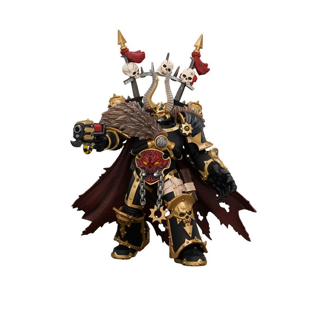 Warhammer Collectibles: 1/18 Scale Black Legion Chaos Lord with various weapons - Pre-Order