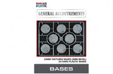 Wargames Atlantic: General Accoutrements - 32mm Textured Bases (3mm Bevel)